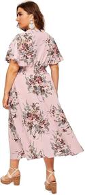 img 3 attached to Milumia Women Summer Floral Waist Women's Clothing