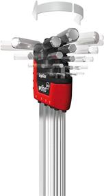 img 2 attached to 🔧 WIHA 66982 ErgoStar Ball End Hex L-Key Set with Inch and Metric Sizes - 22-Piece