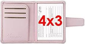 img 2 attached to Stellar Vaccine Card Holder - Covid Card Protector Wallet 🔒 for Vaccination Records, 4x3 CDC Vaccination Card Protector, Fully Vaccinated Club (Pink)