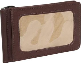 img 1 attached to 👜 Piel Leather Bi-Fold Window Saddle: Sleek Men's Wallets, Card Cases & Money Organizers