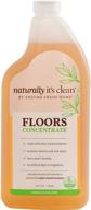 🌿 naturally it's clean floor enzyme floor cleaner: a safe and powerful solution for pet-friendly and child-safe cleaning - ideal for hardwood, tile, and stain-free floors - 24 gallon rinse free concentrate - 1 pack logo