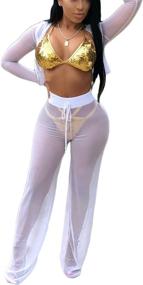 img 2 attached to Halfword Womens Sheer Hooded Outfits Sports & Fitness in Water Sports