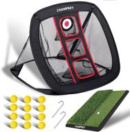 🏌️ champkey premium golf chipping net with hitting mat, 12 foam balls – ideal for indoor and outdoor training logo