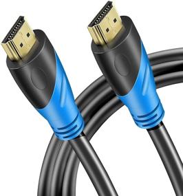 img 4 attached to 🔌 Rommisie 5 FT 4K HDMI Cable - Ultra High Speed 18Gbps, Gold Plated Connectors, Ethernet Audio Return - Perfect for Xbox, Playstation, PC, HDTV and More!