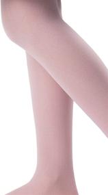 img 3 attached to Opaque Footed Tights Leggings Stretchy Stockings Girls' Clothing for Leggings