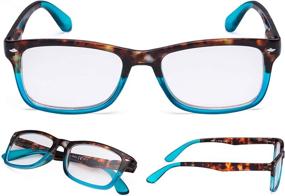 img 1 attached to 👓 Pack of 3 Ladies Comfort Reader Eyeglasses for Women | Reading Glasses