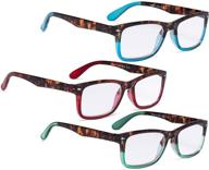 👓 pack of 3 ladies comfort reader eyeglasses for women | reading glasses logo