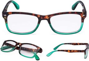 img 3 attached to 👓 Pack of 3 Ladies Comfort Reader Eyeglasses for Women | Reading Glasses