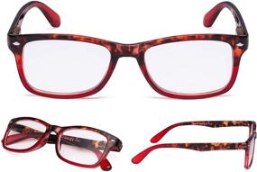 img 2 attached to 👓 Pack of 3 Ladies Comfort Reader Eyeglasses for Women | Reading Glasses