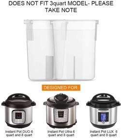 img 2 attached to 🍲 Zonefly Original Condensation Collector 2-Pack for Instant Pot 5, 6, 8 Quart - Duo, Duo Plus, Ultra, Lux, Smart