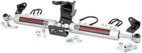 img 4 attached to 🚙 Rough Country N3 Dual Steering Stabilizer for 2018-2020 Jeep Wrangler JL Gladiator JT - 2.5-Up Lift - Product Code: 87304