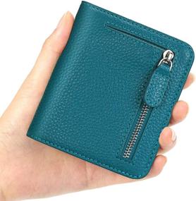 img 1 attached to FUNTOR Compact Leather Wallet with Advanced RFID Blocking for Women - Perfect Handbag and Wallet Combo