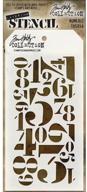 stampers spaths 54 numeric layering stencil logo