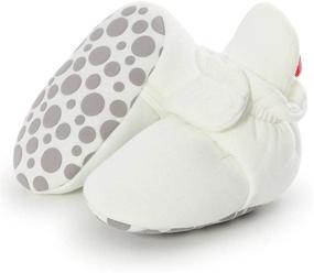 img 2 attached to 👶 LAFEGEN Baby Booties for Boys Girls with Cozy Lining, Anti-Slip Grippers, Newborn Infant Slipper Socks, Toddler First Walker Crib Shoes, 0-18 Months