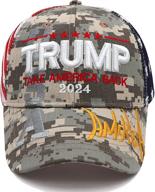 trump 2024 hat - keep america great camo hat, maga embroidered baseball cap (adjustable) logo