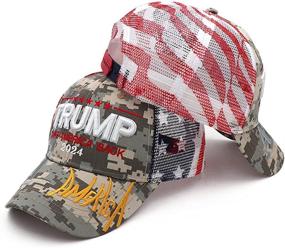 img 1 attached to Trump 2024 Hat - Keep America Great Camo Hat, MAGA Embroidered Baseball Cap (Adjustable)