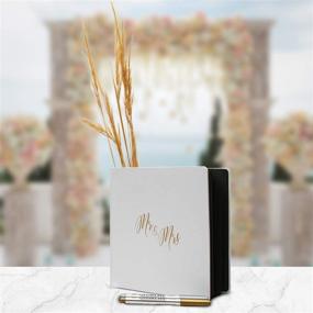 img 3 attached to 📸 Festa Wedding Guest Book with Photo Album - Polaroid Style, Hardcover Registry Sign-in