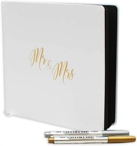 img 4 attached to 📸 Festa Wedding Guest Book with Photo Album - Polaroid Style, Hardcover Registry Sign-in