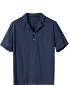 img 2 attached to Men's Clothing: PASLTER Summer Henley Shirts T Shirt and Shirts