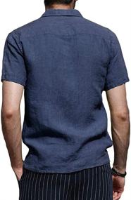 img 3 attached to Men's Clothing: PASLTER Summer Henley Shirts T Shirt and Shirts