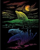 🎨 раскройте свою творческую силу с набором искусства гравюры на фольге royal brush rainbow: подводный мир дельфинов - 8x10 дюймов логотип