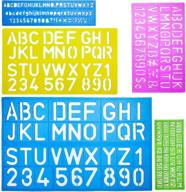 enhance your crafts with mr. pen's 5-pack of alphabet templates and letter stencils logo