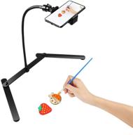 fdkobe tripod with cellphone holder - overhead phone mount, 📹 online teaching stand for live streaming, video recording, and cooking tutorials logo