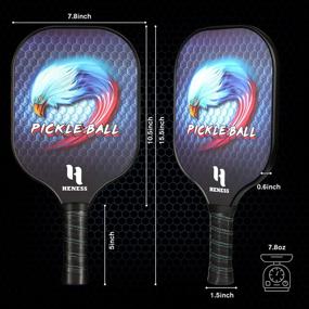 img 1 attached to 🏓 Heness Pickleball Paddles Set with 2 Paddles, 4 Balls, and Bag