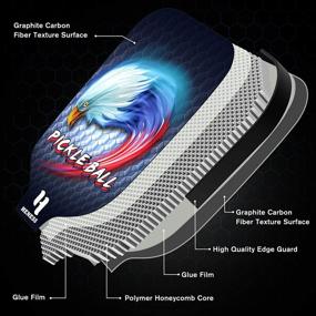 img 3 attached to 🏓 Heness Pickleball Paddles Set with 2 Paddles, 4 Balls, and Bag