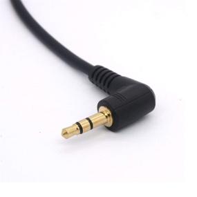 img 2 attached to Premium Short 3.5mm Right Angle Cable - Gold Plated 90 Degree Male to Male Audio Stereo Jack Plug - Car Aux TRS Connector