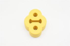 img 4 attached to 🟡 Autobahn88 Universal Exhaust Muffler Hanger Bushing, 2 Holes, 10mm (0.4") Hole Size, Suitable for Honda, Mazda, and Subaru - Yellow