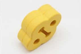 img 3 attached to 🟡 Autobahn88 Universal Exhaust Muffler Hanger Bushing, 2 Holes, 10mm (0.4") Hole Size, Suitable for Honda, Mazda, and Subaru - Yellow