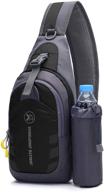 🎒 waterproof portable backpacks with cross body shoulder capacity logo