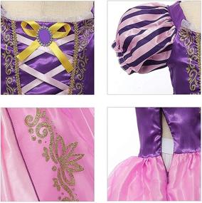 img 1 attached to Deluxe Princess Costume for Girls - Rapunzel-inspired