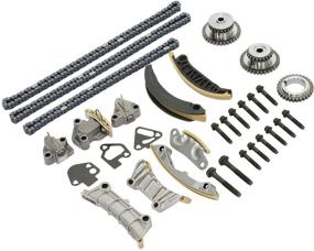 img 4 attached to Premium Timing Chain Kit with Tensioner Guide Rail Sprocket for Buick Enclave Lacrosse Cadillac CTS SRX Chevy Equinox Malibu Traverse GMC Acadia Pontiac Saturn & More - Replaces# 9-0753S