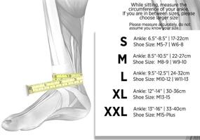 img 3 attached to 🦶 OS1st AF7 Ankle Bracing Sleeve - Stabilize Weak Ankles, Assist with Instability & Inversion Sprains, Relieve Achilles Tendonitis