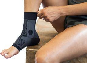 img 1 attached to 🦶 OS1st AF7 Ankle Bracing Sleeve - Stabilize Weak Ankles, Assist with Instability & Inversion Sprains, Relieve Achilles Tendonitis