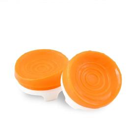img 2 attached to 🎮 KontrolFreek Rush Performance Thumbsticks for Xbox One and Xbox Series X - Performance Thumbsticks, 2 Mid-Rise, Concave Design, Orange/White