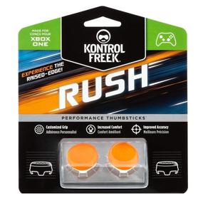 img 4 attached to 🎮 KontrolFreek Rush Performance Thumbsticks for Xbox One and Xbox Series X - Performance Thumbsticks, 2 Mid-Rise, Concave Design, Orange/White