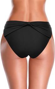 img 3 attached to 🩱 SHEKINI Women's High-Waisted Swim Bottoms - Hipster Style in Swimsuits & Cover Ups