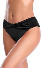 img 1 attached to 🩱 SHEKINI Women's High-Waisted Swim Bottoms - Hipster Style in Swimsuits & Cover Ups