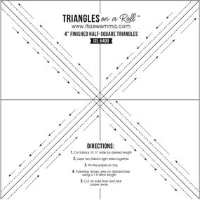 img 3 attached to Triangles Roll Half Square 4