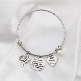 img 3 attached to Top-rated Nanny Bracelet: Meaningful Nanny Gifts for Granddaughters - Nanny Jewelry Celebrating Forever Love between a Nanny and Granddaughter - Thoughtful Gift for Nanny