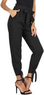 👖 grace karin women's casual high waist pencil pants: chic bow-knot pockets for stylish workwear логотип