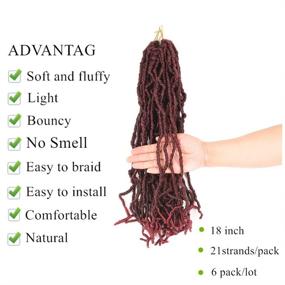 img 2 attached to Dreadlocks18 Crochet Synthetic Goddess Extensions