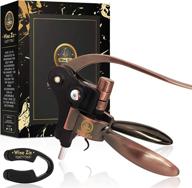 🍷 wine ziz wine bottle opener: professional corkscrew opener set with foil cutter & metal screw-pull lever логотип