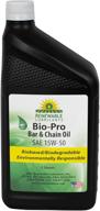 🌿 renewable lubricants bio-pro chainsaw oil, compatible with electric, battery, and 2-stroke chainsaws, sustainable and eco-friendly bar and chain lube, 1 qt logo