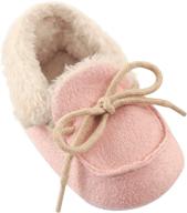 luvable friends moccasin slippers - standard boys' shoes for cozy comfort logo