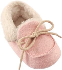 img 4 attached to Luvable Friends Moccasin Slippers - Standard Boys' Shoes for Cozy Comfort