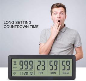 img 3 attached to AIMILAR AY4053-Black Digital Countdown Timer: Upgraded Big 999 Days Count Down Clock for Vacation, Retirement, and Wedding